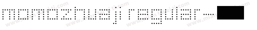 momozhuaji regular字体转换